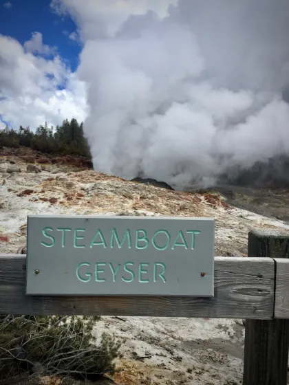 Steamboat Geyser - Largest Geyser in Yellowstone Steamboat Geyser - Yellowstone National Park