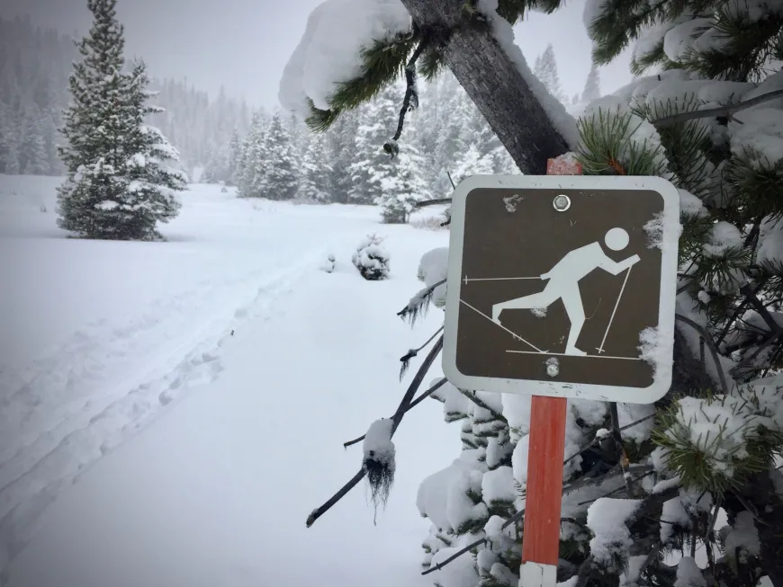 Cross-country Ski Sign in Yellowstone Cross-country Ski Sign in Yellowstone
